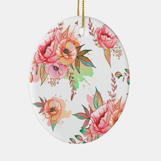 Blume Keramik Ornament (Rechts)