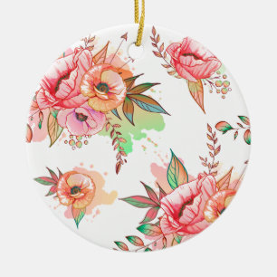 Blume Keramik Ornament