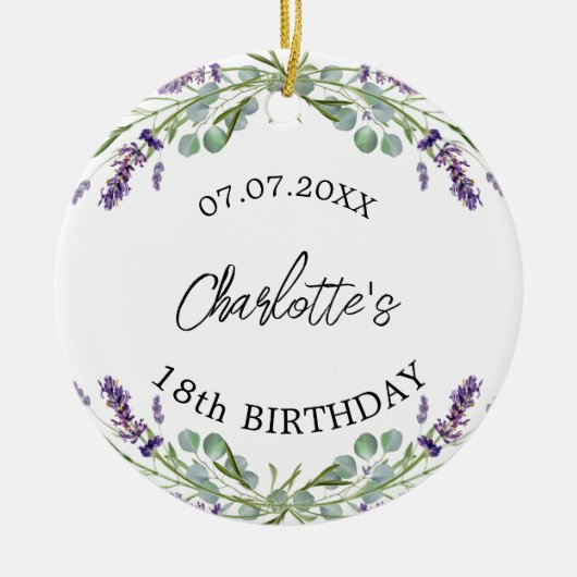 Blume Keramik Ornament (Vorne)