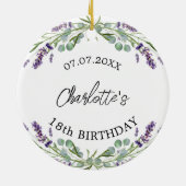 Blume Keramik Ornament (Hinten)