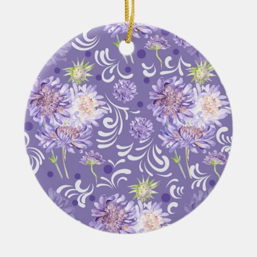 Blume Keramik Ornament (Vorne)