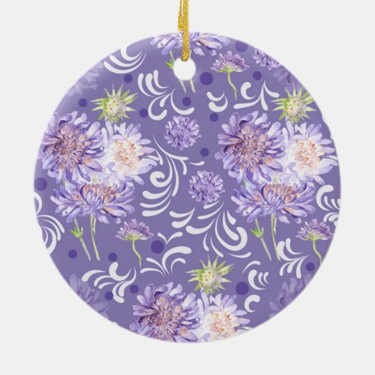 Blume Keramik Ornament (Hinten)