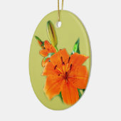Blume Keramik Ornament (Links)