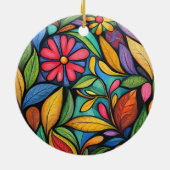 Blume Keramik Ornament (Hinten)
