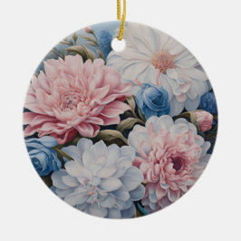 Blume Keramik Ornament