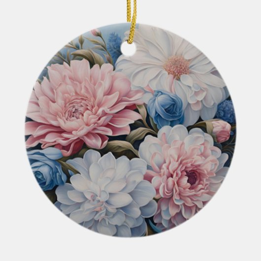 Blume Keramik Ornament (Vorne)