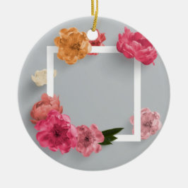 Blume Keramik Ornament