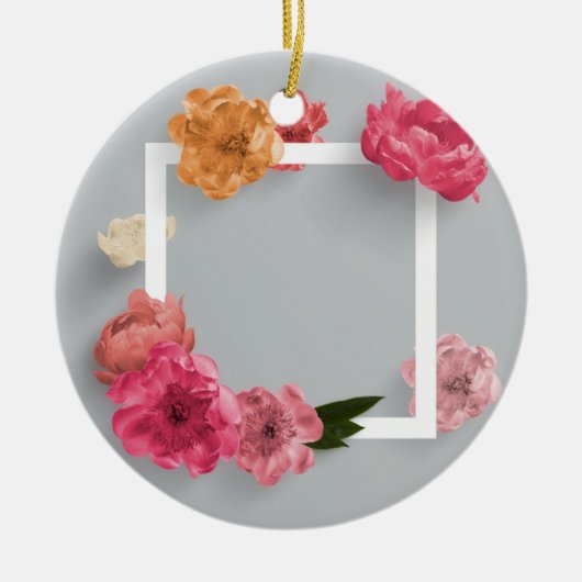 Blume Keramik Ornament (Vorne)