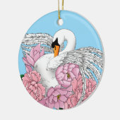 Blume Keramik Ornament (Links)