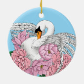 Blume Keramik Ornament (Hinten)