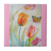 Blume Keramik Tile Fliese (Vorderseite)