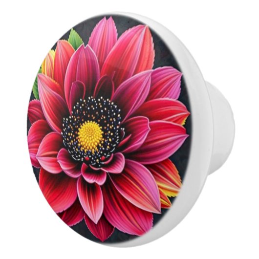 Blume Keramikknauf (Rechts)