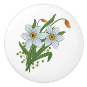 Blume Keramikknauf (Vorderseite)