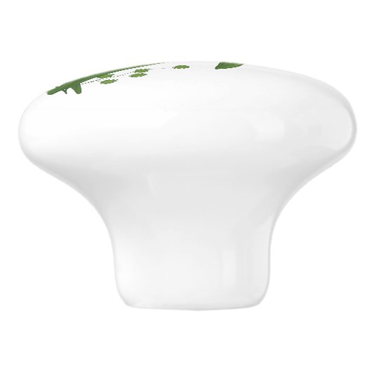 Blume Keramikknauf (Seitenansicht)