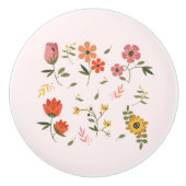 Blume Keramikknauf (Vorderseite)