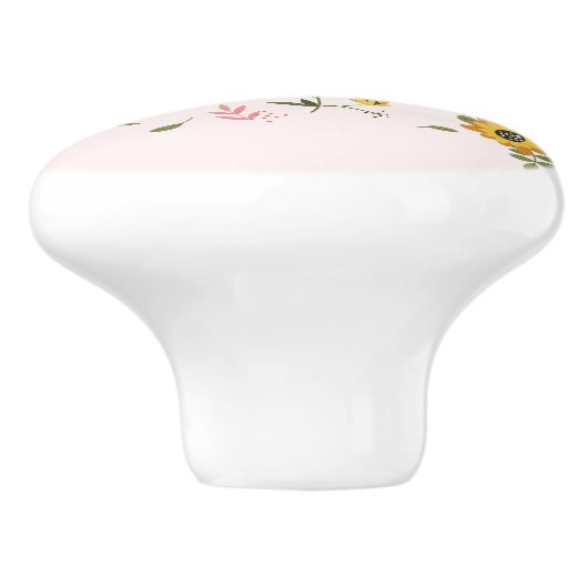 Blume Keramikknauf (Seitenansicht)