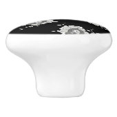 Blume Keramikknauf (Seitenansicht)