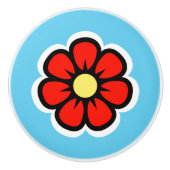 Blume Keramikknauf (Vorderseite)