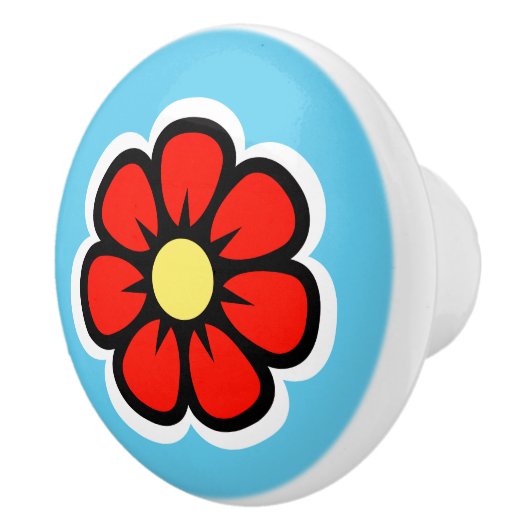 Blume Keramikknauf (Rechts)