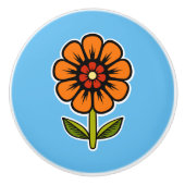 Blume Keramikknauf (Vorderseite)