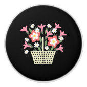 Blume Keramikknauf (Vorderseite)