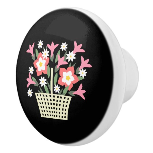 Blume Keramikknauf (Rechts)