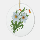Blume Keramikornament (Links)