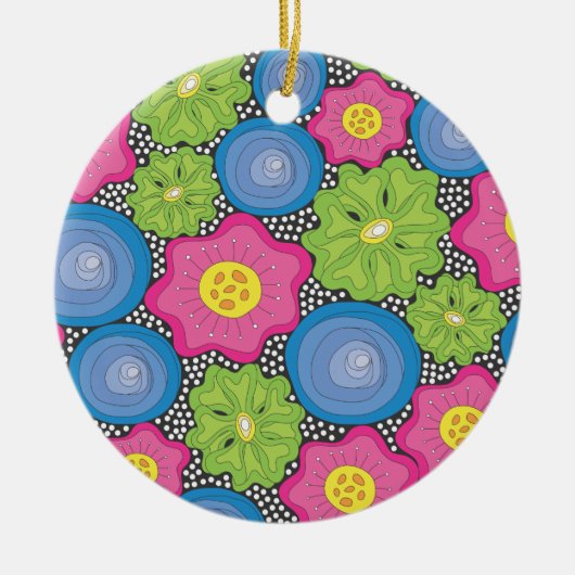 Blume Keramikornament (Vorne)