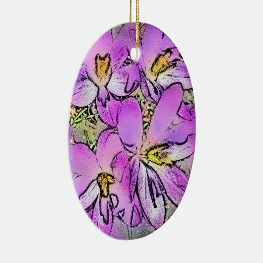 BLUME KERAMIKORNAMENT (Rechts)