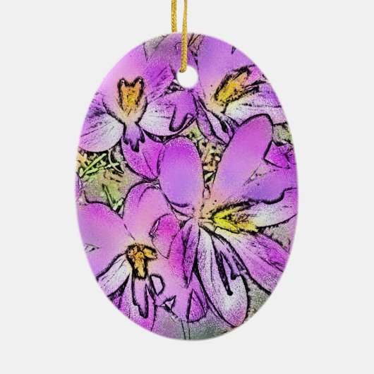 BLUME KERAMIKORNAMENT (Hinten)