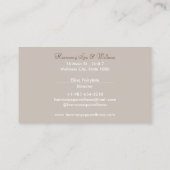 Blume, Kerze, Brush Wellness-Center & Wellness Bus Visitenkarte (Rückseite)