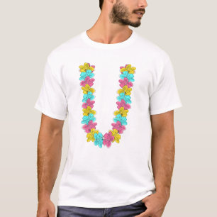 Blume Kette Tropisch Hawaiianischer Sommerurlaub F T-Shirt