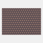 Blume, Kiefernzapfen, Eichhörnchen, Sterne, Beeren Geschenkpapier Set (Vorderseite 2)