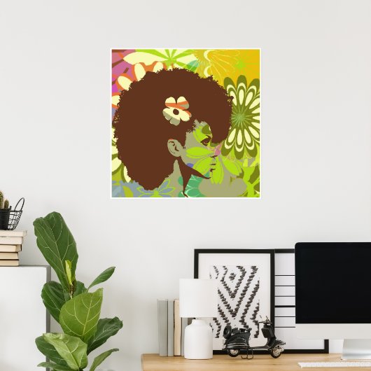 Blume Kind2 Poster (Heimbüro)