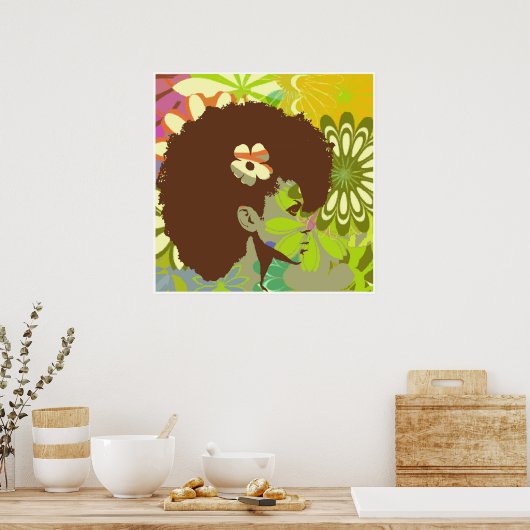 Blume Kind2 Poster (Küche)