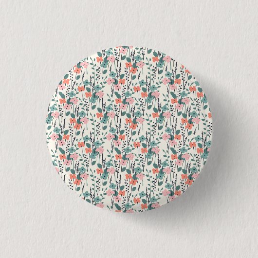 Blume Kind Button (Vorderseite)