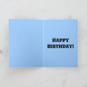 Blume Kind... Geburtstagskarte. Karte (Innenseite)