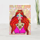 Blume Kind Karte (Vorderseite)