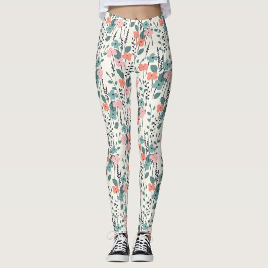 Blume Kind Leggings (Vorderseite)