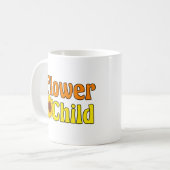 Blume Kind Niedlich Sonnenblumen Hippie Kinder Kaffeetasse (Vorderseite Links)