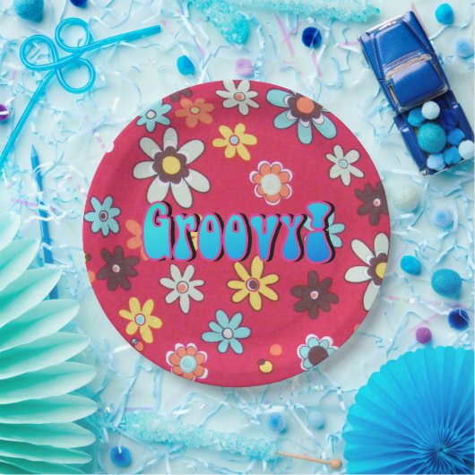 Blume Kind Pappteller (Party)