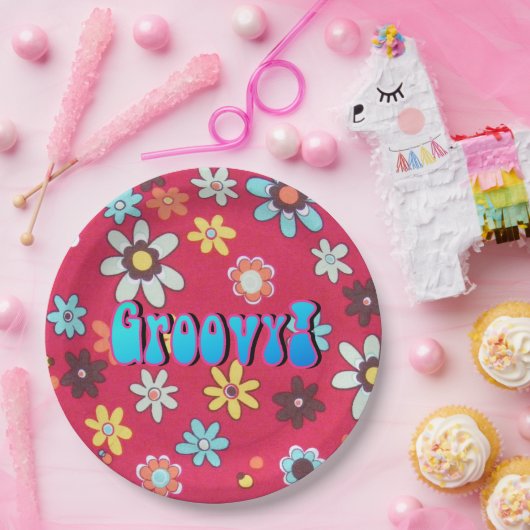Blume Kind Pappteller (Party)