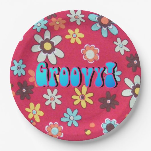 Blume Kind Pappteller (Vorderseite)