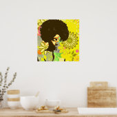 Blume Kind Poster (Küche)