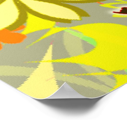 Blume Kind Poster (Ecke)