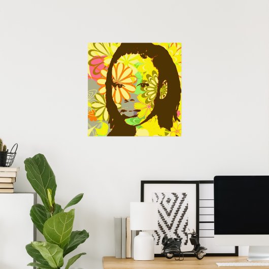 Blume Kind Poster (Heimbüro)