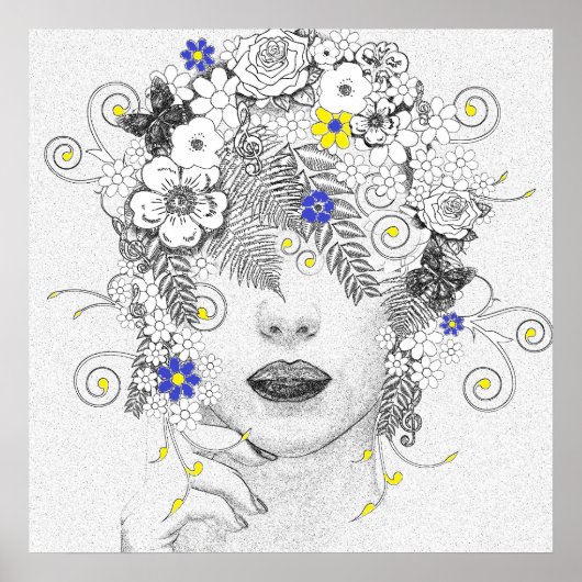 Blume Kind Poster (Vorne)