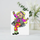 Blume Kind Postkarte (Stehend Vorderseite)