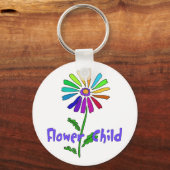 Blume Kind Schlüsselanhänger (Vorderseite)