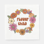 Blume Kind Serviette (Vorderseite)